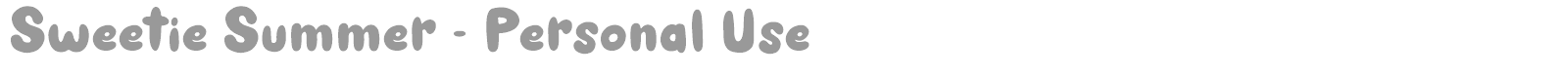 Sweetie Summer font preview
